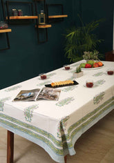BlueBell Hand Block Print Cotton Table Cover